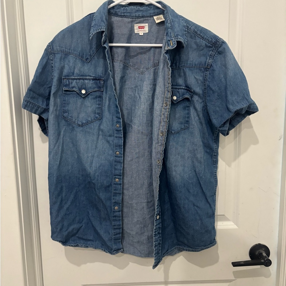 Levi's Blue Casual Button Down Shirt